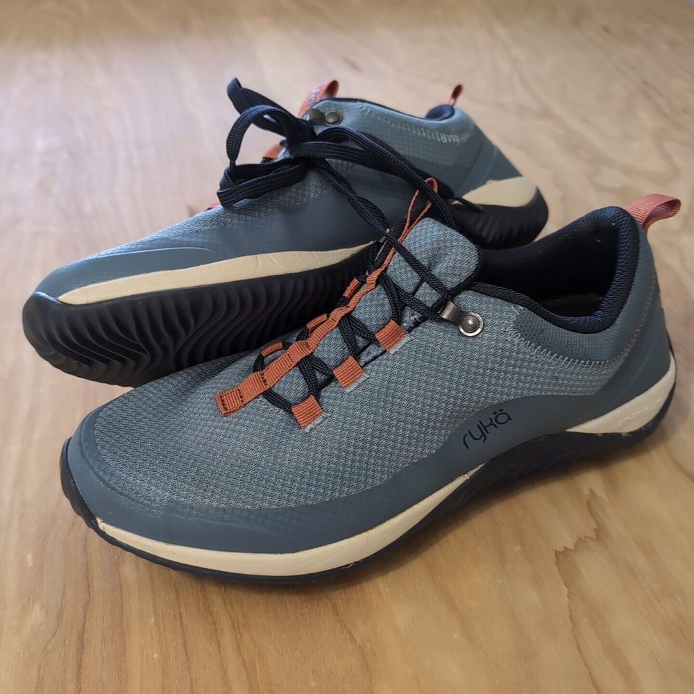 Ryka Echo Low Women's 9 Athletic Citadel Blue/Orange Re-zorb‎ Lite